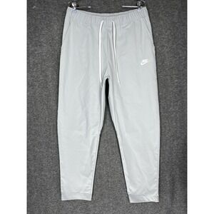 Nike Club Woven Tapered Leg Pants Mens L Gray Woven Drawstring DX0623-077